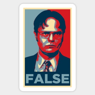 Dwight Schrute False Sticker